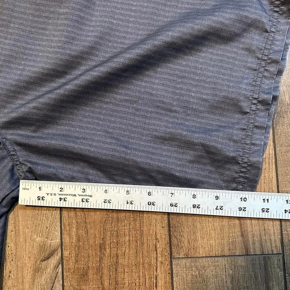 Hurley Chino Board Shorts Men's Size 36 Gray Striped - Picture 7 of 7